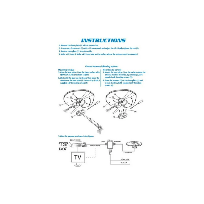ANTENNE TV NOMADE SUPERGAIN 24,5 DB - 245 Mm – Image 4