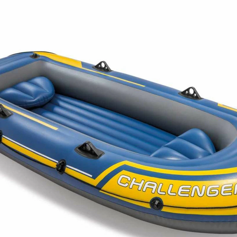 BATEAU GONFLABLE INTEX CHALLENGER 3 + 2 RAMES + GONFLEUR – Image 6