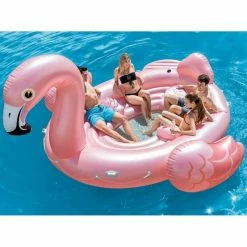 BOUEE GONFLABLE GEANTE ILE FLOTTANTE FLAMANT ROSE 5M INTEX 57267