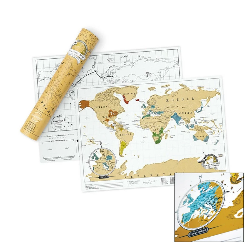 CARTE DU MONDE A GRATTER SCRATCH TRAVEL MAP – Image 2