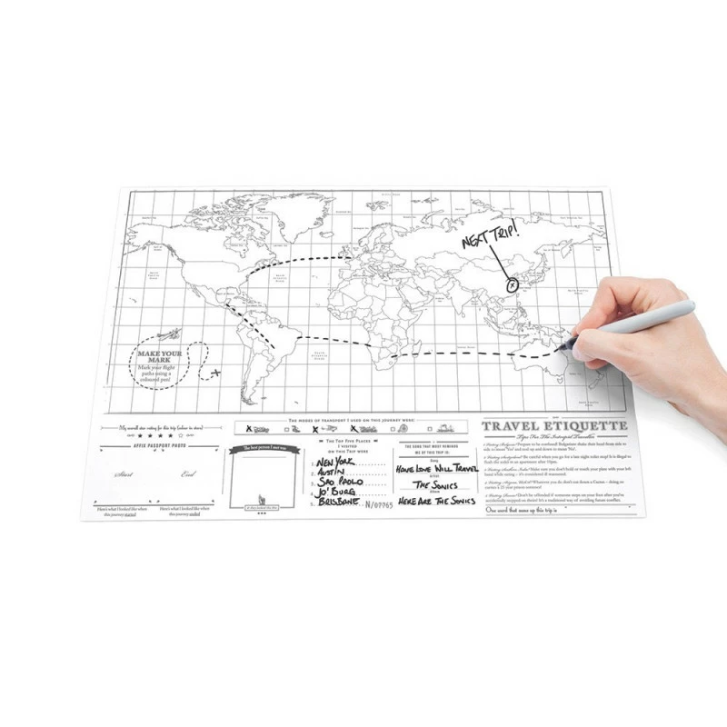 CARTE DU MONDE A GRATTER SCRATCH TRAVEL MAP – Image 3