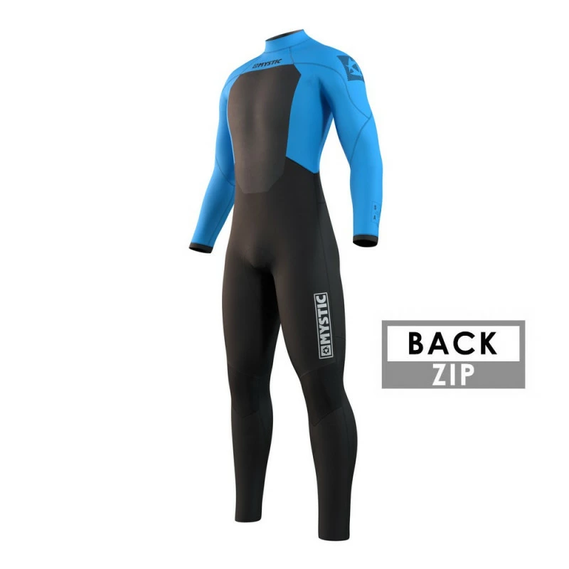 Combinaison Mystic Star Backzip 4/3mm 2022 Bleu – Image 2
