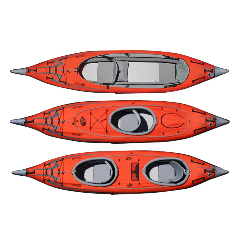 KAYAK GONFLABLE ADVANCED ELEMENTS FRAME CONVERTIBLE ELITE ROUGE – Image 6
