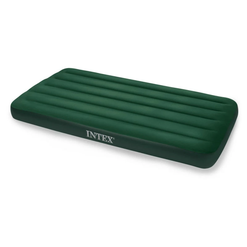 MATELAS GONFLABLE INTEX 1 PERSONNE AVEC POMPE INTEGREE DOWNY – Image 3