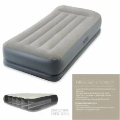 MATELAS GONFLABLE INTEX MID-RISE FIBER TECH 1 PLACE