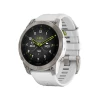 Montre EPIX (Gen2) Sapphire, Titane, Silver Avec Bracelet Blanc - GARMIN