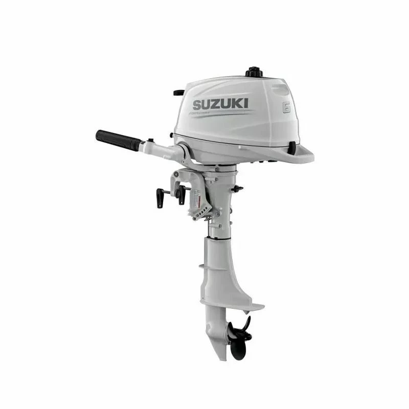 Moteur Hors-bord 4T SUZUKI 6 CV Arbre Court Blanc - SUZUKI – Image 2