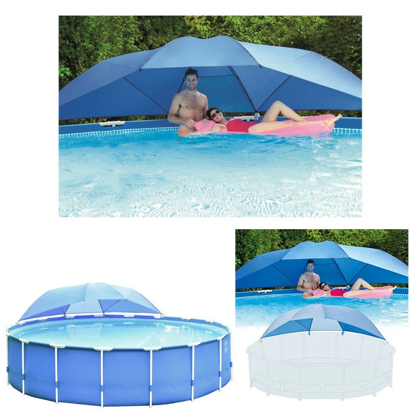 OMBRELLE PARASOL POUR PISCINE TUBULAIRE DE 3,66 À 5,49 M INTEX – Image 2