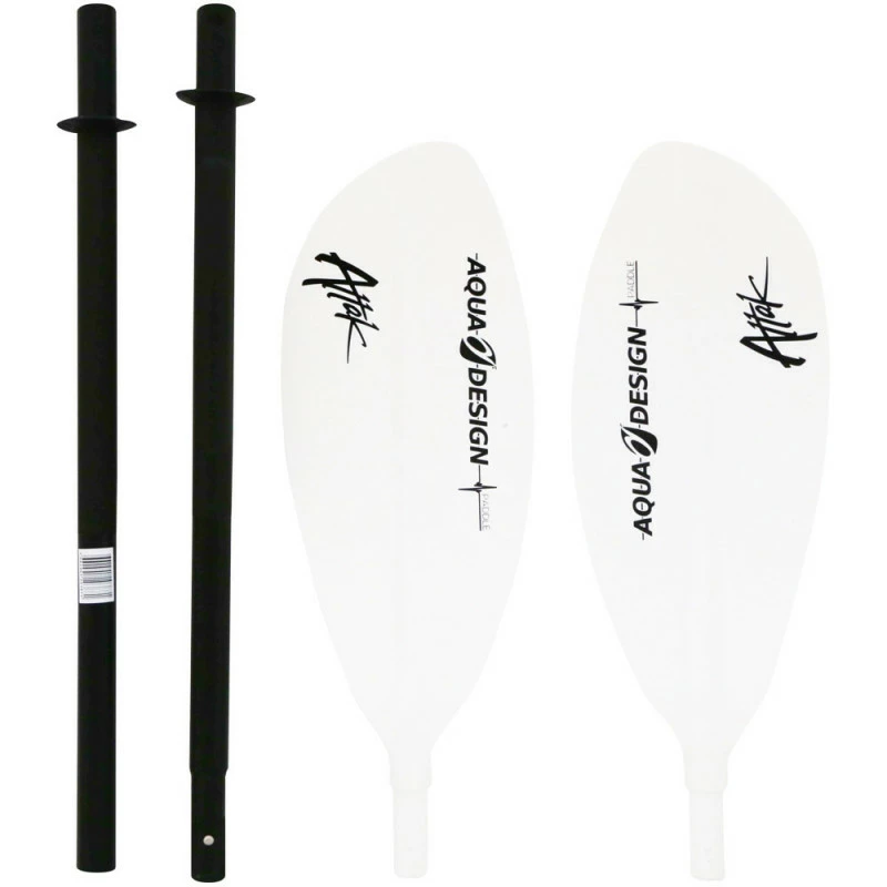 PAGAIE KAYAK AQUADESIGN ATTAK 4 PARTIES 220CM Bleu – Image 3