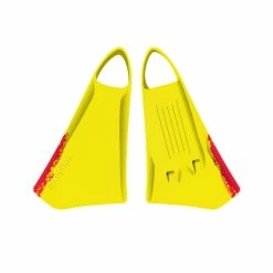 PALMES BODYBOARD OPTION 2 FINS JAUNE/ROUGE