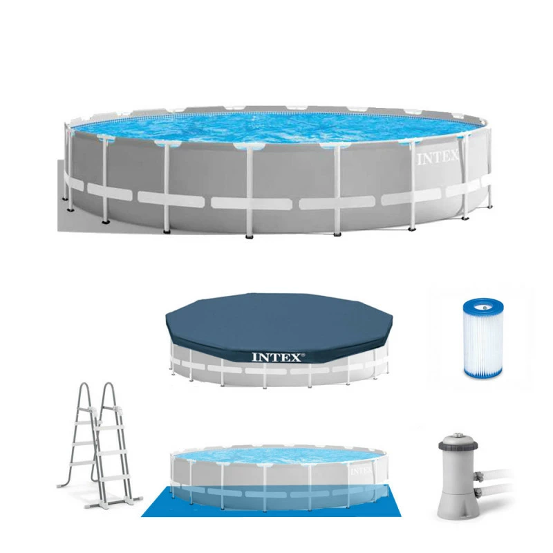 PISCINE TUBULAIRE RONDE INTEX PRISM FRAME 4,57 X 1,07 M – Image 2