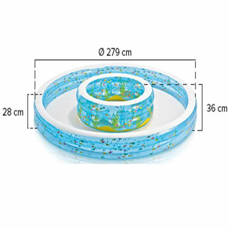 PISCINEDOUBLE BASSIN INTEX WISHING WELL POOL – Image 3