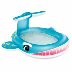 PISCINETTE BALEINE BLEUE POUR ENFANT INTEX