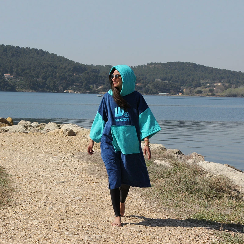 Poncho Howzit Bleu/vert TU – Image 9