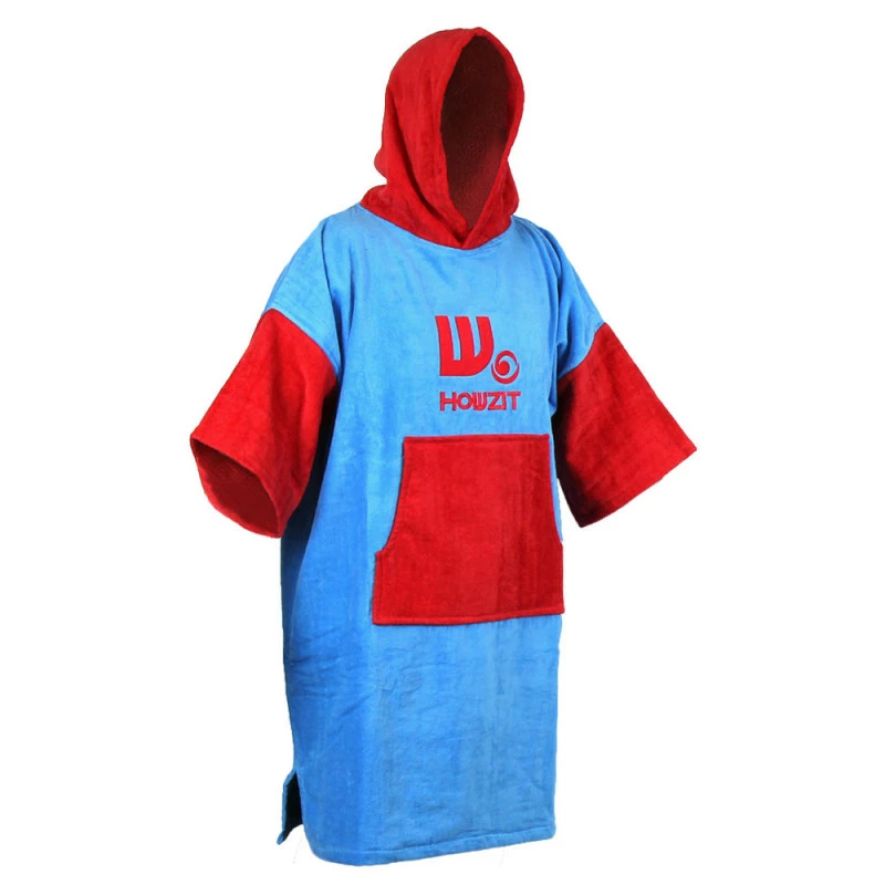 Poncho Howzit Rouge/bleu – Image 2