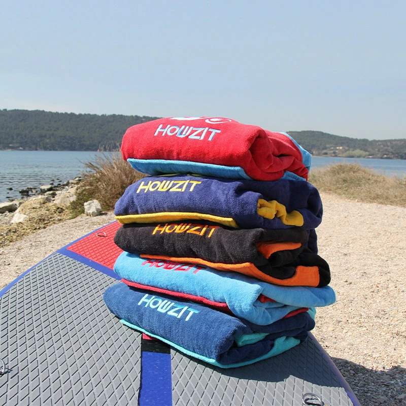 Poncho Howzit Rouge/bleu – Image 3