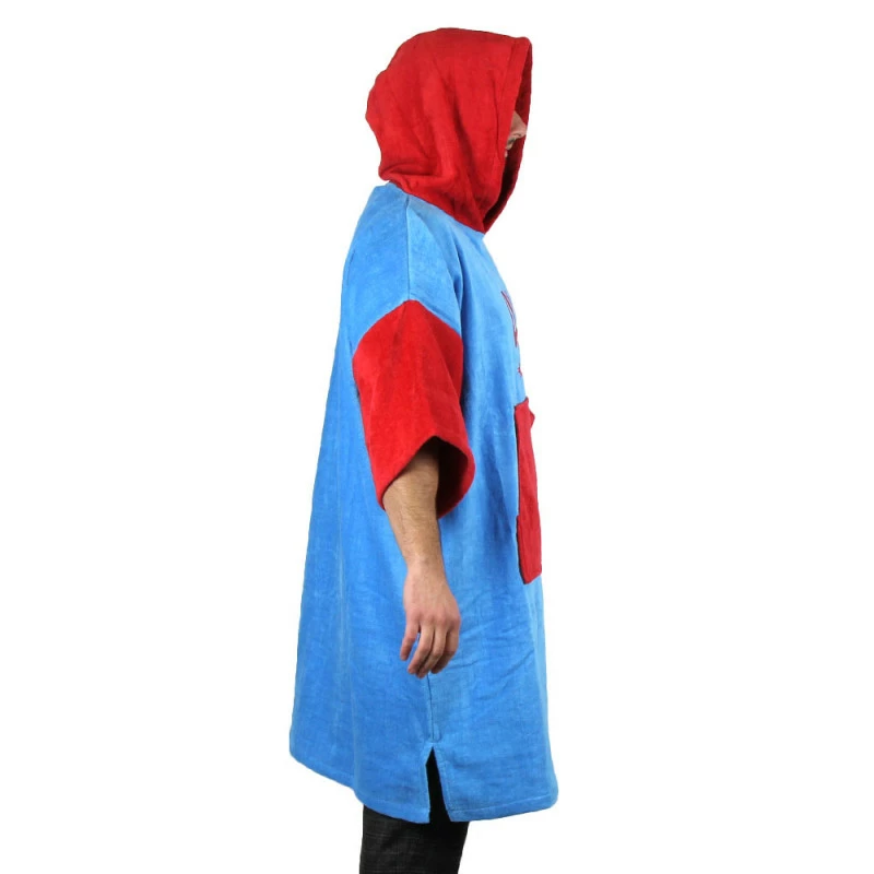 Poncho Howzit Rouge/bleu – Image 6
