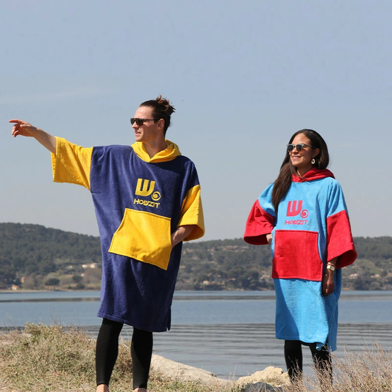 Poncho Howzit Rouge/bleu – Image 7