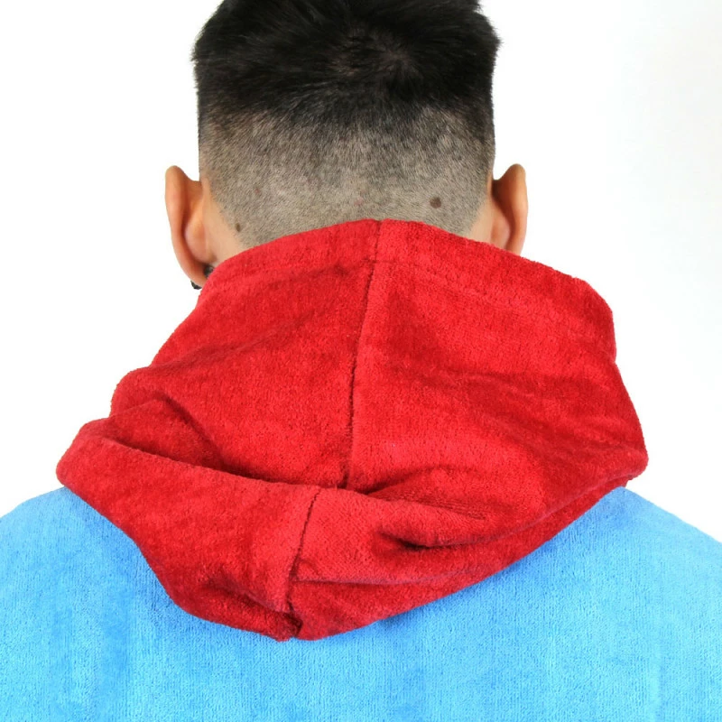 Poncho Howzit Rouge/bleu – Image 9