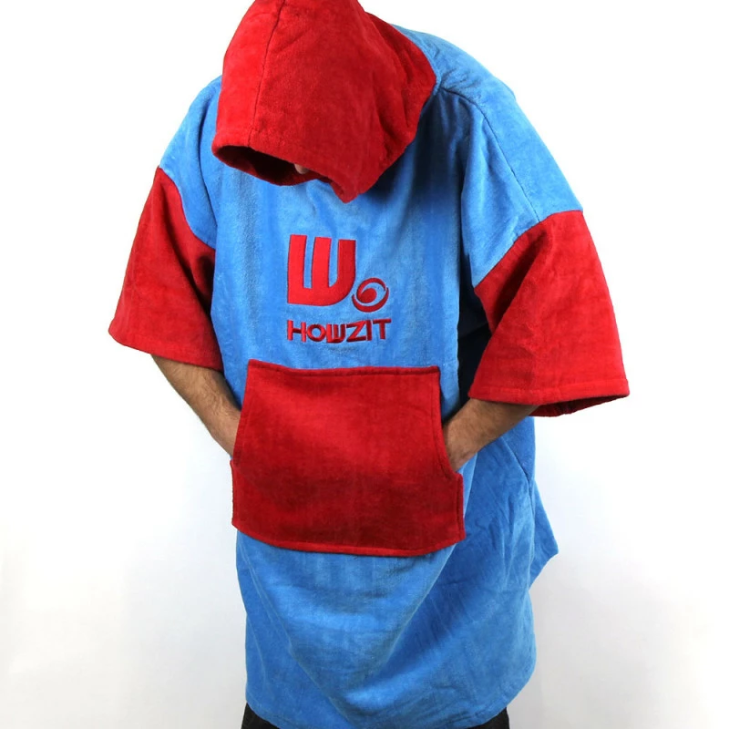 Poncho Howzit Rouge/bleu – Image 10