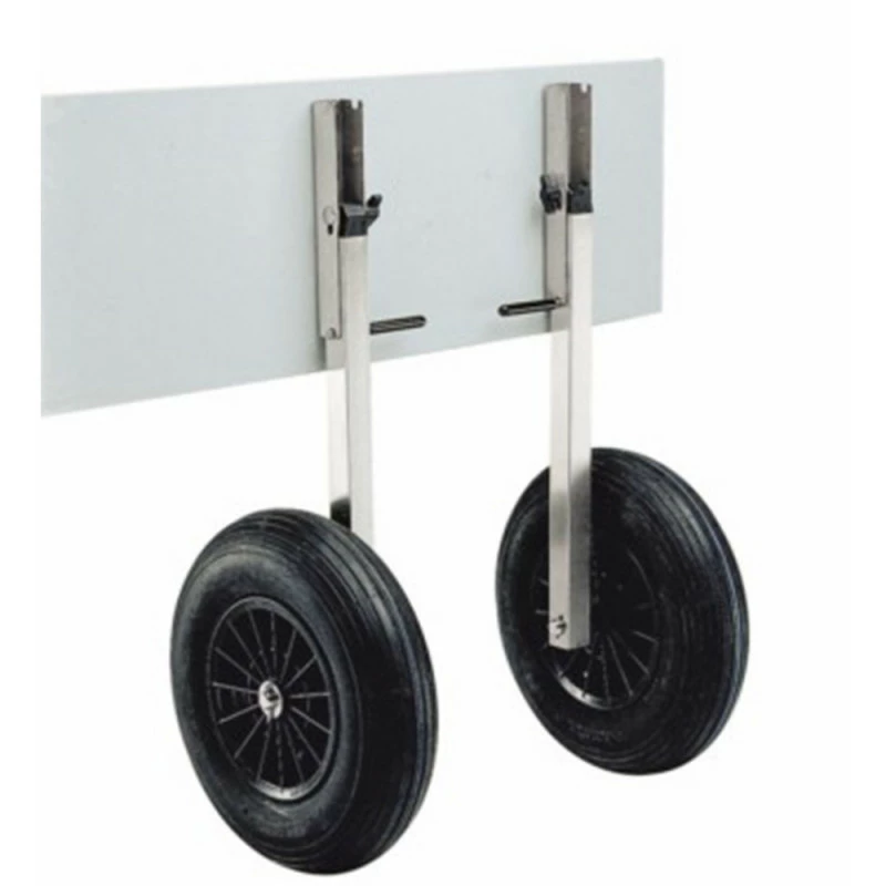 ROUES DE TRANSPORT SUR TUBE INOX PLASTIMO POUR ANNEXE