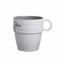 SET DE 6 MUGS 9 CM WELCOME ON BOARD MARINE BUSINESS