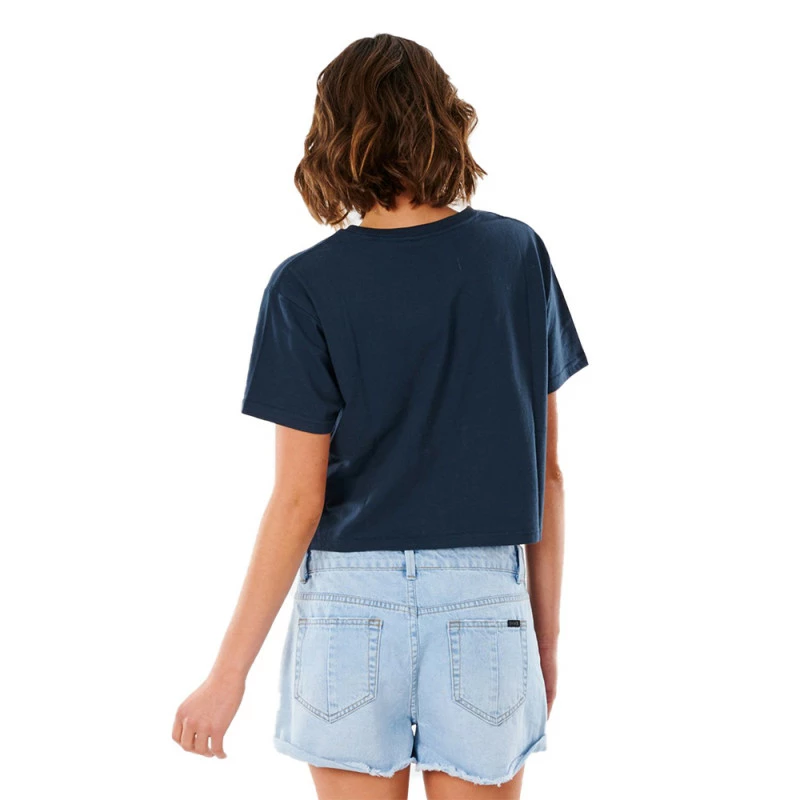 T-SHIRT RIP CURL GOLDEN STATE CROP BLEU MARINE FEMME â Image 3
