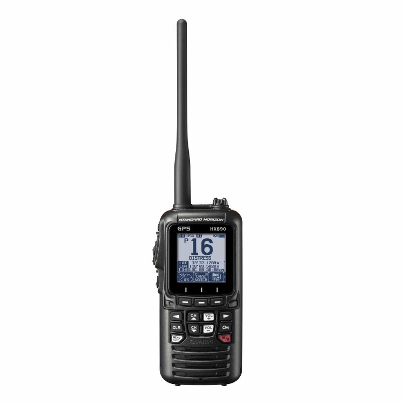 VHF Portable HX890E Avec GPS Intégré Noire - STANDARD HORIZON